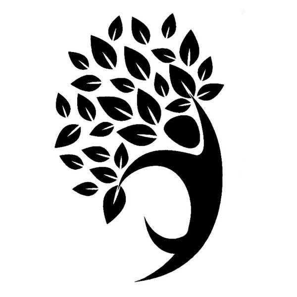 

11.8cm*18.1cm a poetic people imbued with personality tree exquisite vinyl car decal window sticker c18-0377