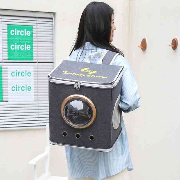 

pet bag straight cat large space double back out dog portable breathable products foldable 36, Black;red