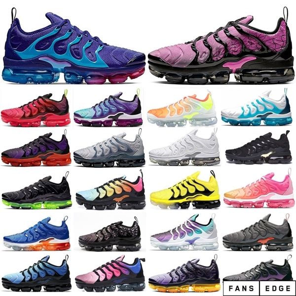 

tn plus se game royal mens running shoes triple black hyper violet bumblebee anthracite bumblebee sports trainers sneakers shoes 36-45