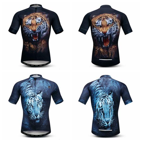 

2021 Pro team Retro Classic Tiger Cycling Jersey Mountain Bike Clothing Quick Dry Wear Summer Mtb Bicycle Shirt, Short jersey 2