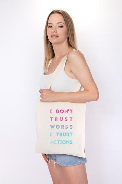 

shopping bags angemiel bag i dont trust words written beach tote