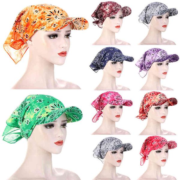 

cotton sun hat hedging cap headpiece printed bandana with brim hooded scarf western headscarf baseball cap outdoor hat, Blue;gray