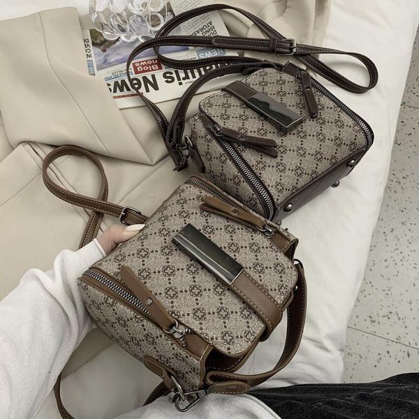

shoulder bags retro small bag women 2021 trendy fashion bucket messenger