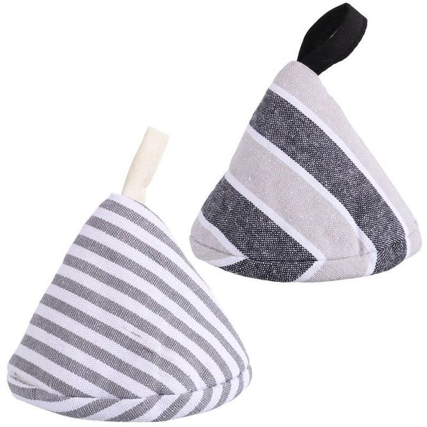 

mats & pads 2pcs pot cover protectors heat insulated covers triangle cap pad clip insulation handle