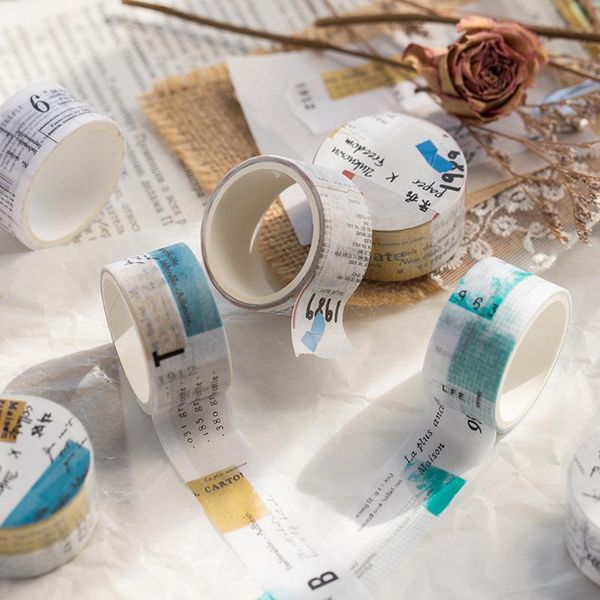 

gift wrap 5 designs washi paper tape unknown series creative ins literary foundation scrapbooking journaling diy decorative stickers