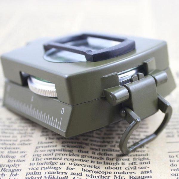 

multifunctional alloy compass luminous folding compass for hiking camping ena88