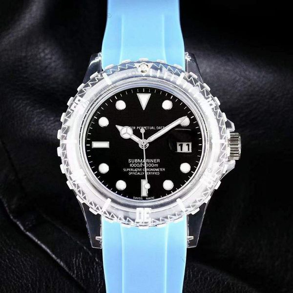 

designer counters with watch glass crystal series mens luxurys watches mechanical watches men movement fashion watch rubber strap 21102004q, Slivery;brown