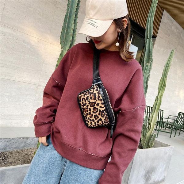 

cross body handbags classic delicate texture pu leather shoulder waist bag leopard women fanny belt pack crossbody chest