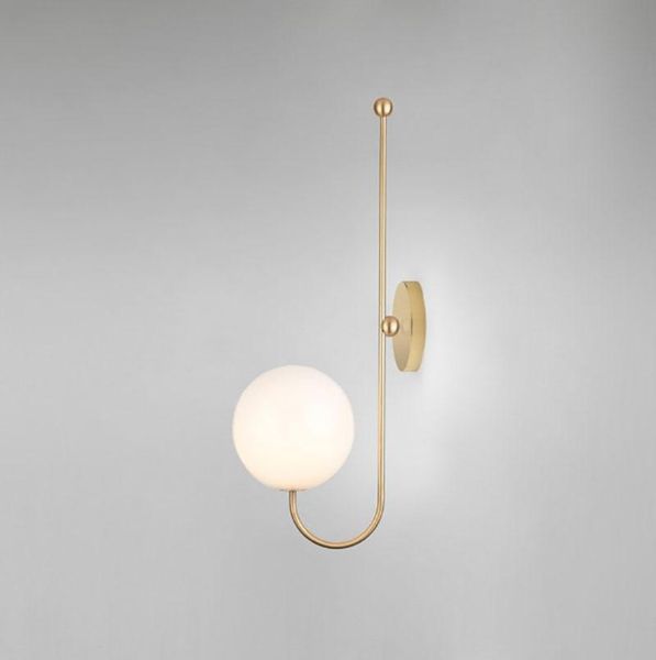 

bedroom bedside lamp led wall lamp glass pellet simple modern aisle corridor balcony television background wall aisle