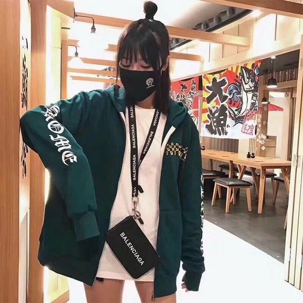 

net ins red fashion men's and women's cardigan hooded cartoon clothing croxin personality cartoon c hs3q, Black