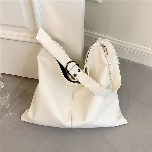 

totes summer 2021 simple soft hobo shoulder bags for women brand designer solid color female tote work ladies handbags