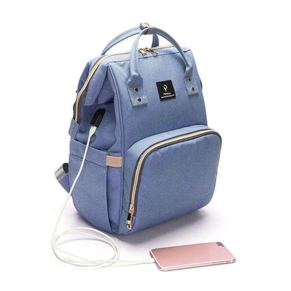 

backpack usb interface maternity diaper bag mom large capacity baby nursing