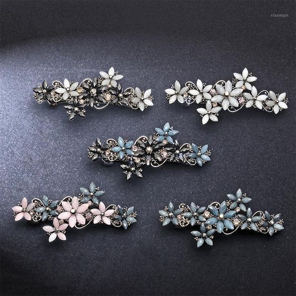 

hair clips & barrettes for women fashion simple flower hairpin retro elegant exquisite geometry head accessories jewelry wholesale, Golden;silver
