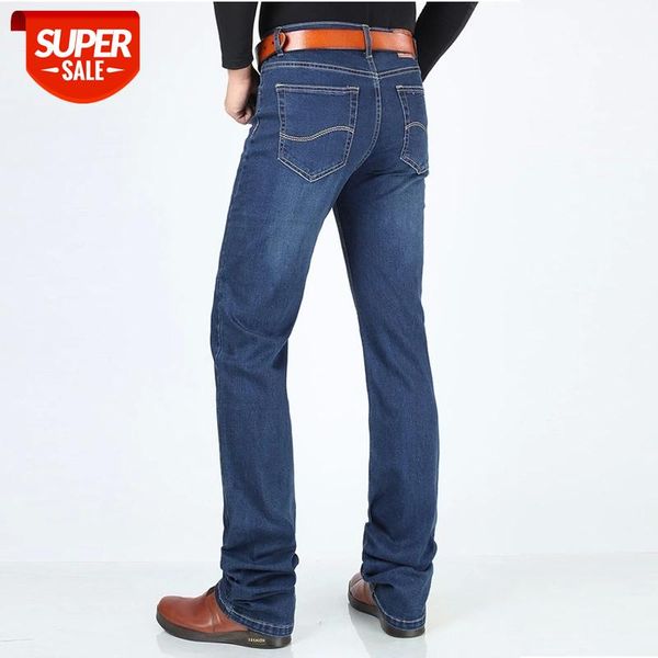 

120 cm long jeans mens spring autumn denim pants man business casual jeans male long denim pants men #260b, Black