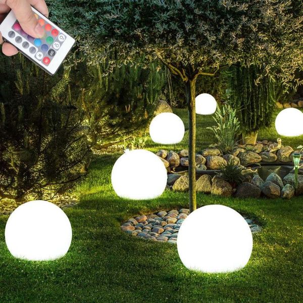 

lawn lamps waterproof led garden ball light rgb underwater outdoor colorful stand lamp park industrial floor standing