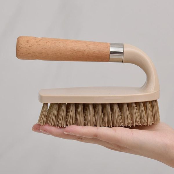

clothing & wardrobe storage wooden cleaning brush multifunctional log color shoe washing laundry bathroom floor decontamination