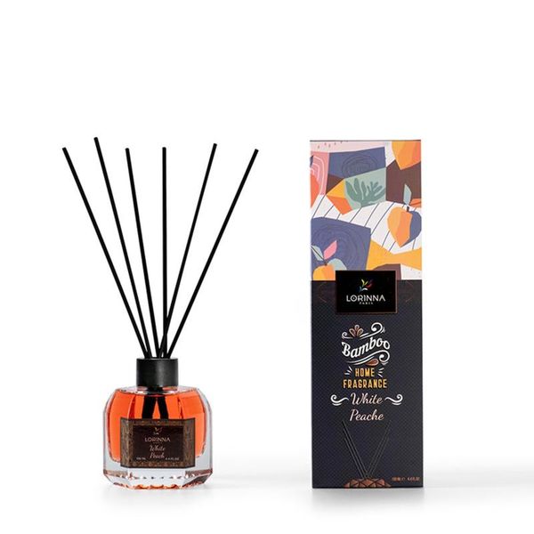 

fragrance lamps lorinna paris 130 ml bamboo air freshener (white peach)