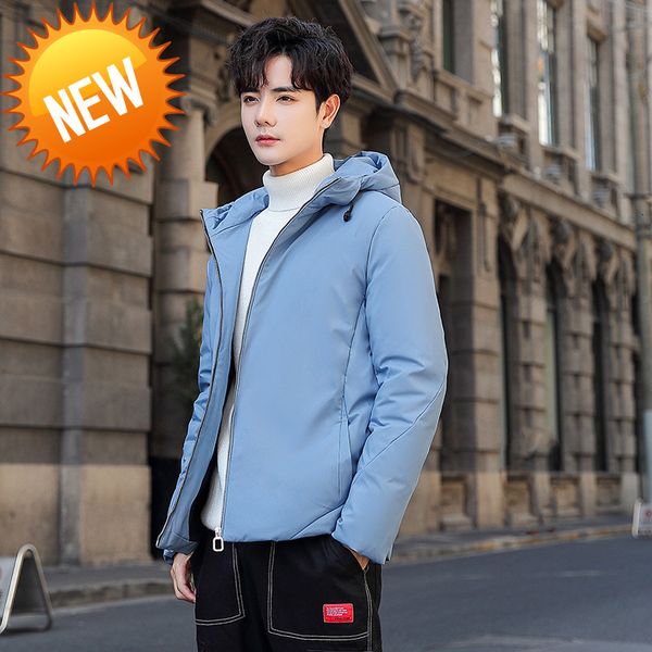 

men down jacket winter portability warm white duck hooded man coat jaqueta masculino chaqueta hombre jk-834, Black