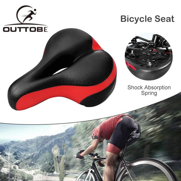 

bike saddles outtobe bicycle saddle thick seats soft absorption pad cover comfortable sponge seat cushion