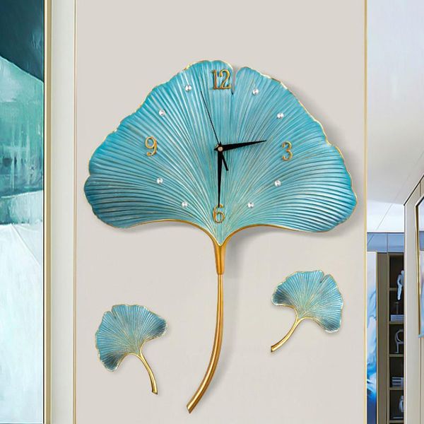 

wall clocks hanging luxury golden clock nordic large creative metal watch digital mechanism wandklokken reloj de pared home decor