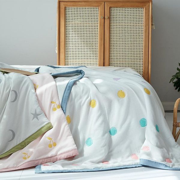 

blankets & swaddling 10 layers embroidered musin cotton baby blanket thick winter thermal swaddle born bath towel infant receiving