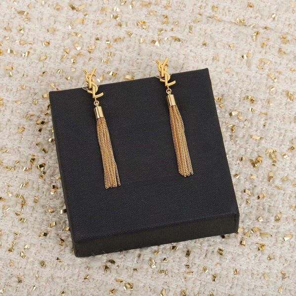 

drop earring with tassel design for women wedding jewelry gift bijoux fantisi ps4174, Silver