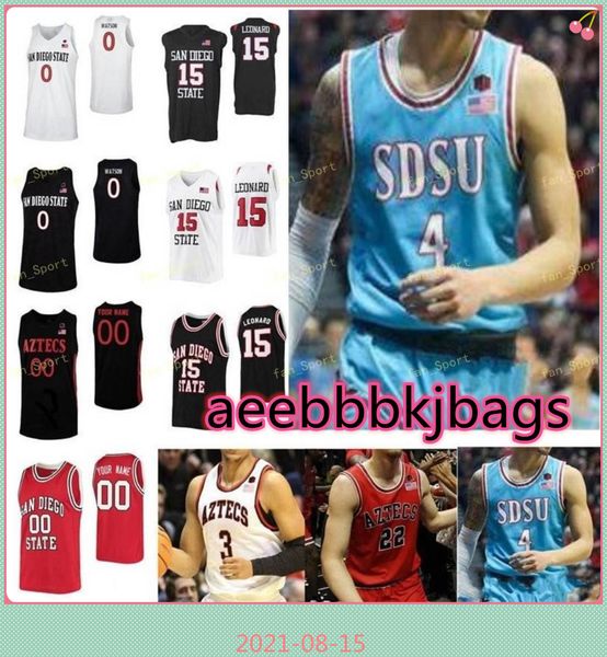 

ncaa college sdsu san diego state aztecs basketball jersey 22 malachi flynn 25 mike pope 3 aguek arop 31 nathan mensah custom stitched, Black