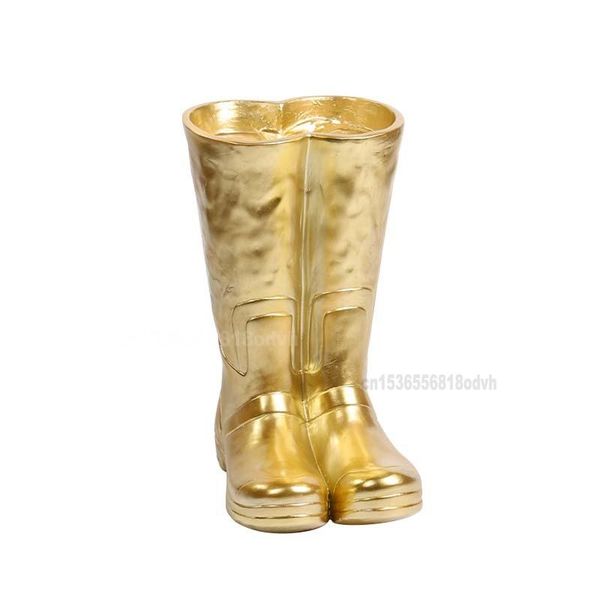

hooks & rails home creative boot-shaped umbrella stand resin storage bucket flower arrangement multifunctional