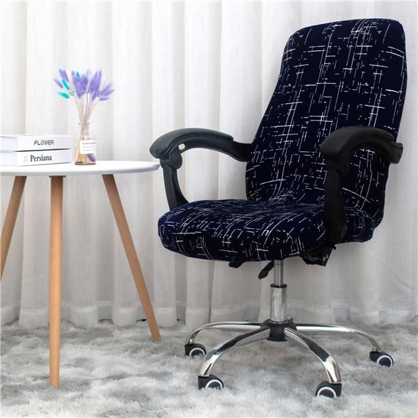 

chair covers printed office rotating computer elastic cover anti-dirty removable lift case for meeting room seat