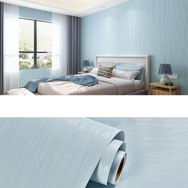 

wallpapers european plain modern minimalist pvc bedroom textures wall paper dining room el striped blue roll