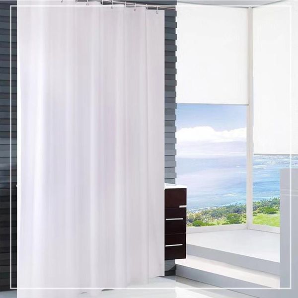 

shower curtains curtain 180*220 modern thick peva solid white luxurious washable waterproof bathroom bathtub set drop
