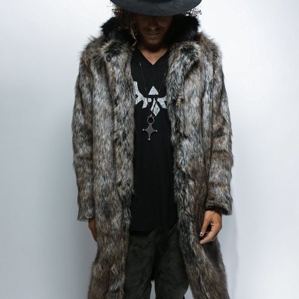 

fur coat men's autumn and winter fur integrated mink coat men's wear 211207, Black