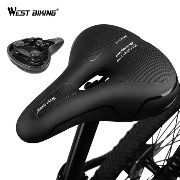 

bike saddles west biking mtb saddle comfortable mountain bicycle non-slip absorption cycling hollow seat accessories