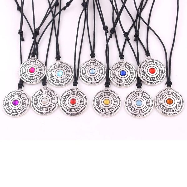 

pendant necklaces zodiac and wheel of the year symbol necklace for girls jewelry, Silver