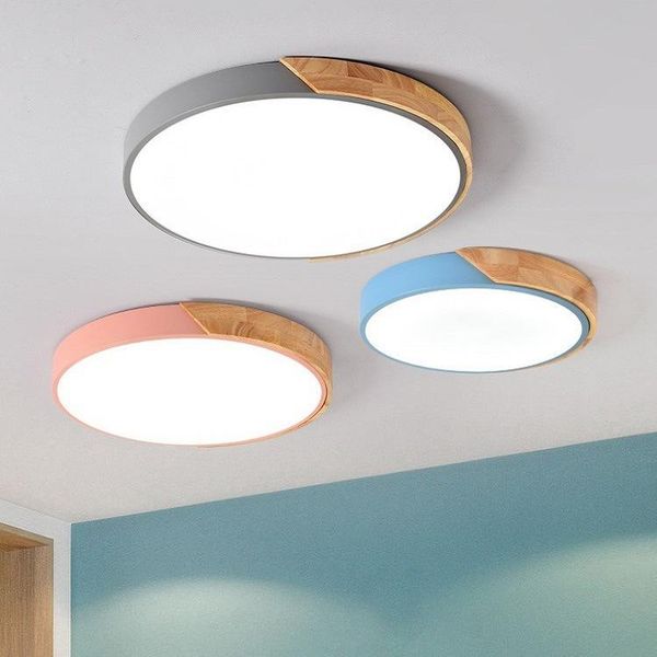 

ceiling lights modern simple nordic lamp led living room bedroom balcony children's round creative macaron