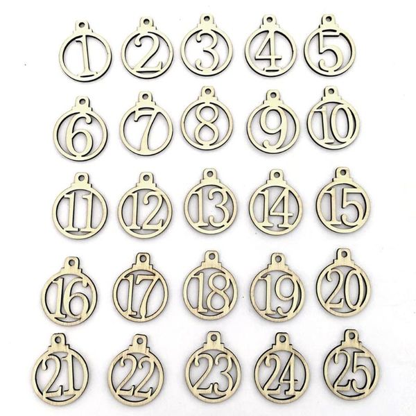 

decorative objects & figurines wooden christmas digital festive arrival countdown calendar tag gift advent label