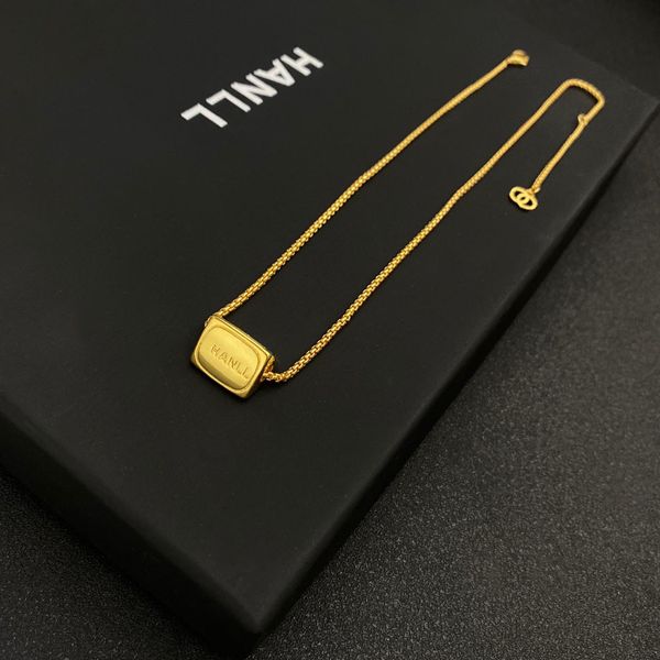 

design jewelry triangle golden bean letter pendant golden cross clavicle net red woman classic neck chain necklace, Silver