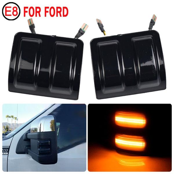 

emergency lights 2pcs dynamic mirror indicator blinker for f250 f350 f450 f550 led turn signal light