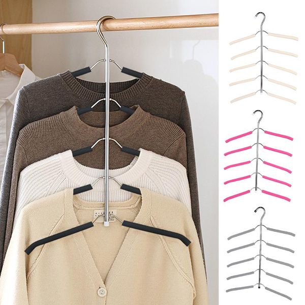

hangers & racks multilayer hanger stainless steel clothing storage home holder wardrobe laundry drying rack
