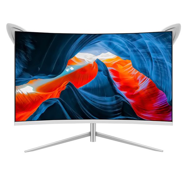 

pc computer monitor 24/27 inch samsung white cat ear 1k fhd 75hz