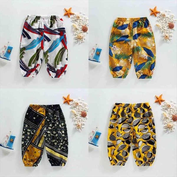 

children summer trousers kids long harem pants boys sweatpants toddler bottom baby girl leggings anti mosquito pant, Blue