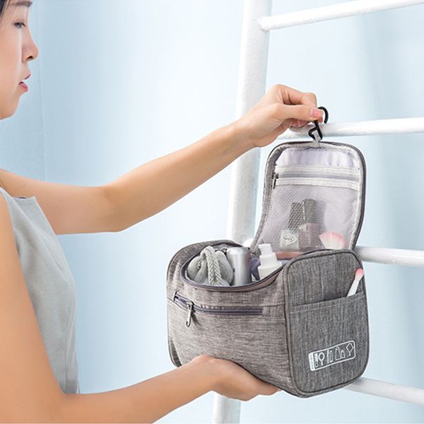 

women hook up cosmetic bag waterproof cation beauty makeup case travel organizer men wash bag storage pouch cosmetologist case