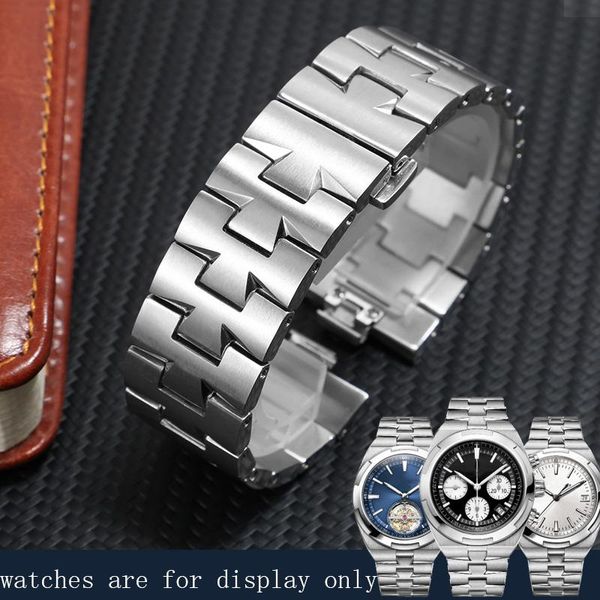 Cinturini per orologi 25x8mm cinturino in acciaio inossidabile braccialetto in argento cinturino in metallo di ricambio per VC 47660 9829 47040 catena da uomo solida