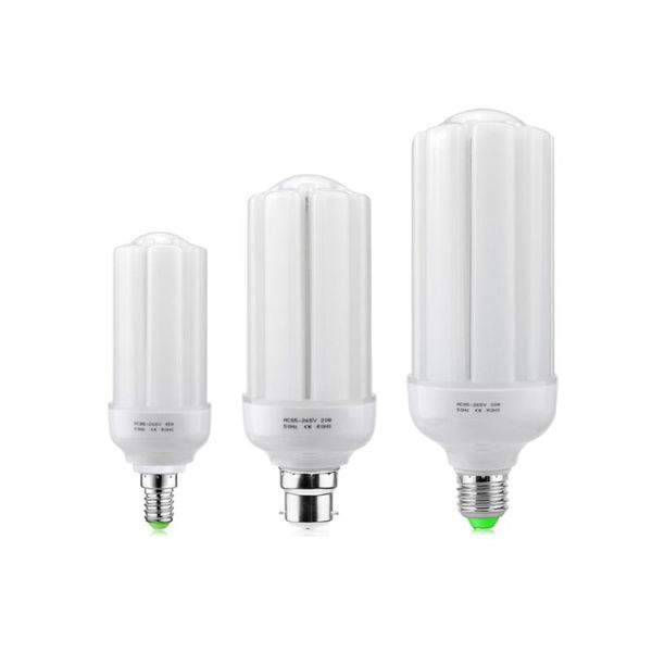 

bulbs led lamp ac220v 110v eye protection no flicker corn light 10/15//20/30w diffusion pc lampshade e27 e14 b22 night lights bulb