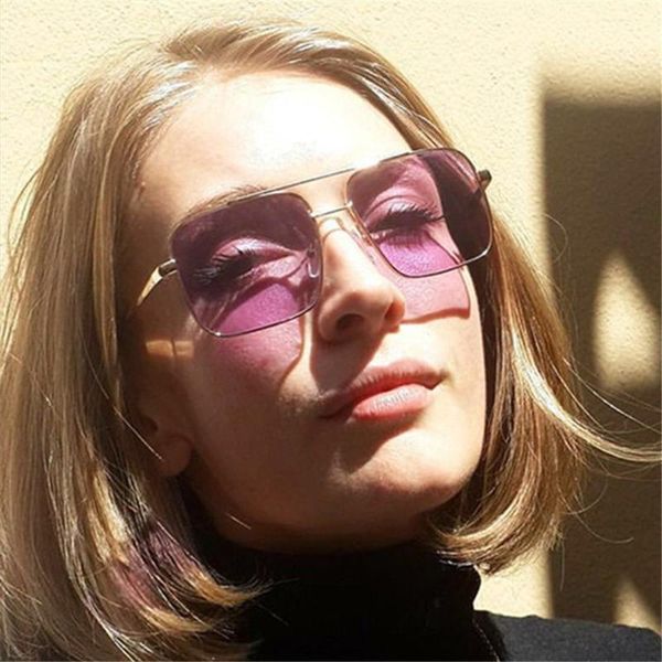 

fashion sunglasses frames women men vintage retro glasses oversize frame eyewear geometric crystal style, Black