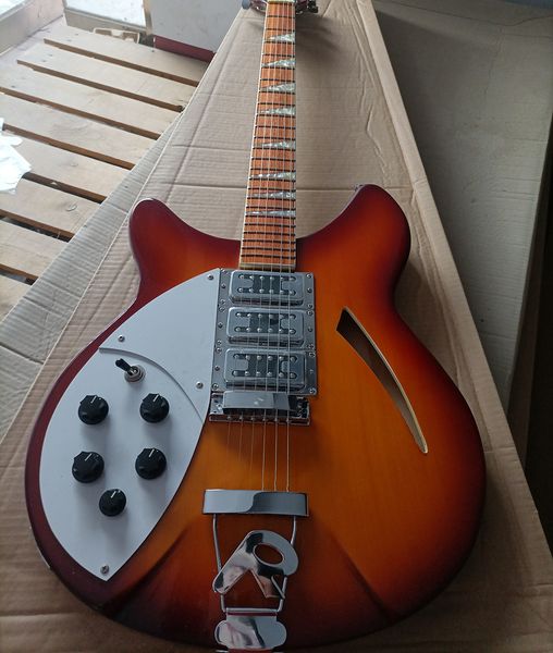 

left-handed 6 strings tobacco sunburst electric guitar,rosewood fretboard