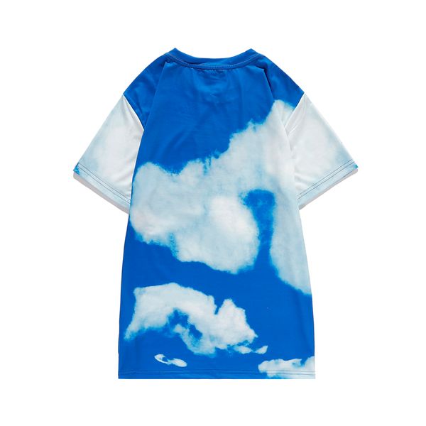 

20ss cloud short sleeve t-shirt for men & women high end tees casual printing hiphop t shirts for whoelsale asian size m-2xl, White;black
