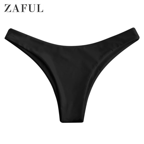 

zaful high cut swim bottom for women middle waist solid color bathing suit bottoms 2021 fashion summer swimsuit bikini briefs