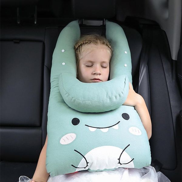 

seat cushions adjustable car pp cotton headrest creative belt side reclining child travel sleep u shaped neck pillow 55