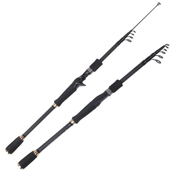 

diweini fishing rod carbon fiber portable 1.8/2.1/2.4/2.7/3.0/3.6m fishing spinning casting rod tackle 2021
